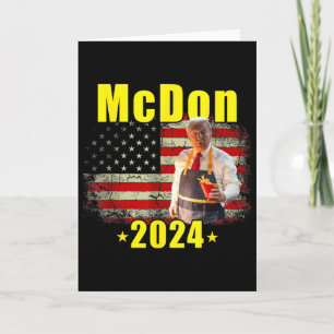 Cartão Mcdon Engraçado Donald Trump Batata Frita Cozinhan