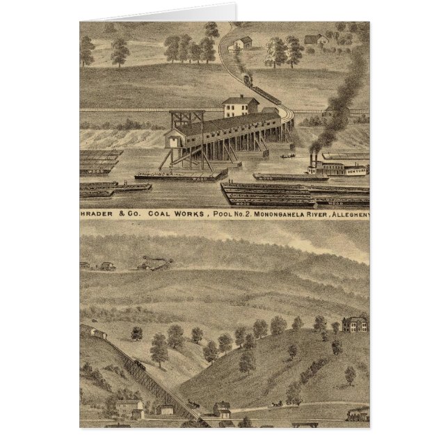 Cartão McKeesport Allegheny County, Pensilvânia (Frente)