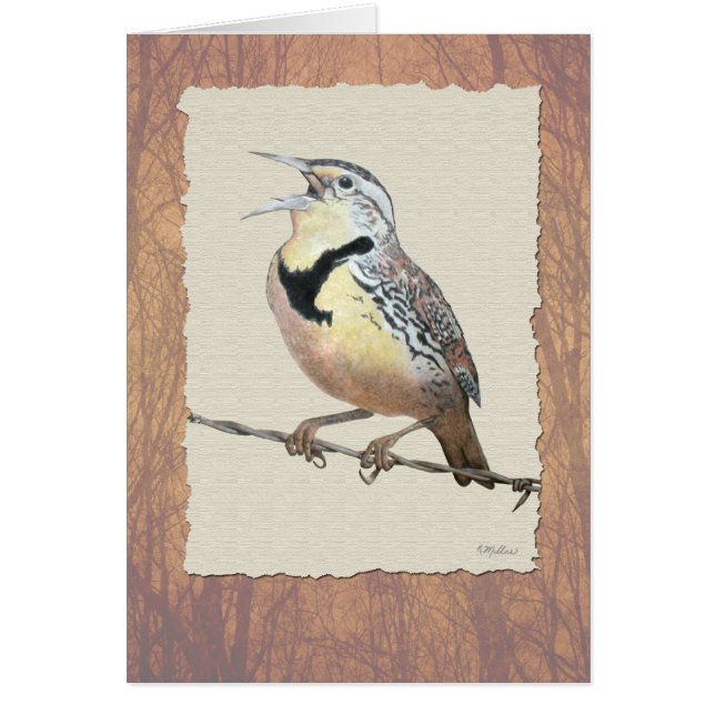 Cartão Meadowlark (Frente)