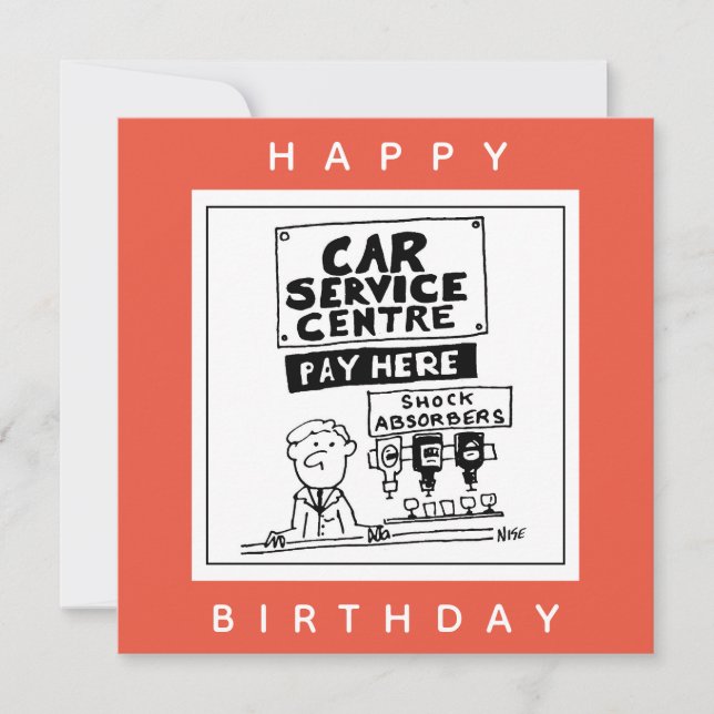 Cartão Mecânica do Centro de Automóveis e Absorvedores de (Frente)