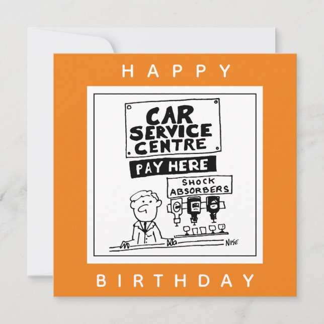 Cartão Mecânica do Centro de Automóveis e Absorvedores de (Frente)