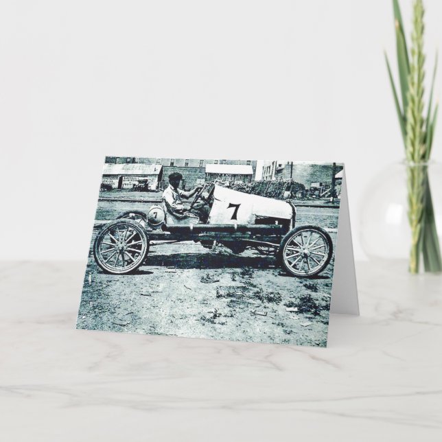 Cartão Mechanic Frank Ruman na placa Race Car nº 7 (Frente)