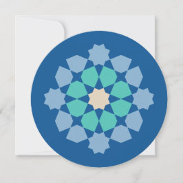 Cartão Medalhão Turquesa Tranquilidade (personalizável)