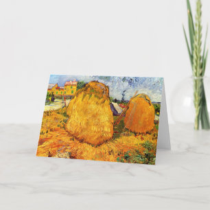 Cartão Medas de feno na Provença por Vincent van Gogh