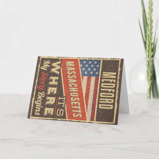 Cartão Medford Massachusetts (Frente)