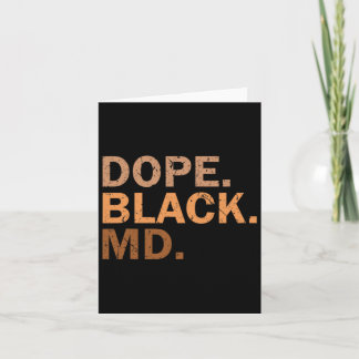 Cartão Medicina Negra Medicina Africana Md Melanin Black 