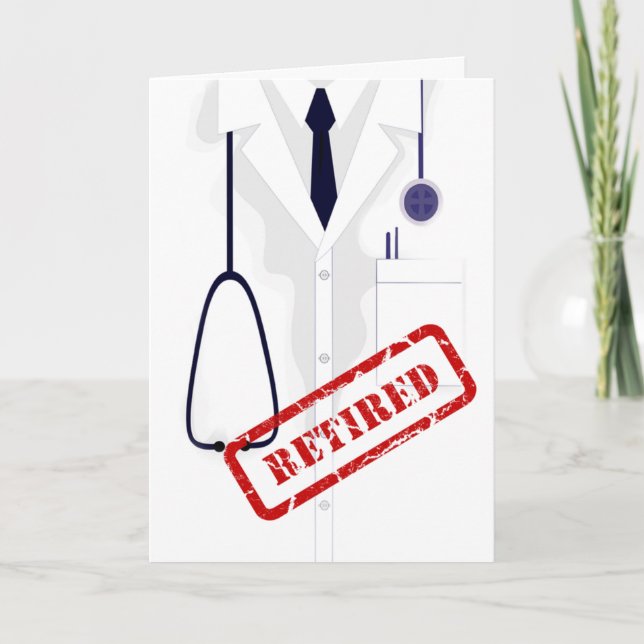 Cartão Médico Casaco, Personalizado Por Homem (Frente)