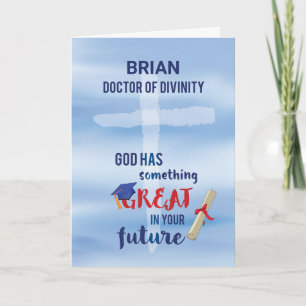 Cartão Médico de Divindade Cromo Azul