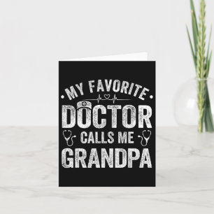 Cartão Médico Favorito Me Chama de Vovô no Dia dos Pais