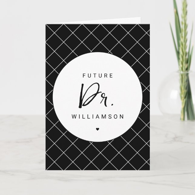 Cartão Médico Futuro | Estudante de doutorado na Faculdad (Frente)