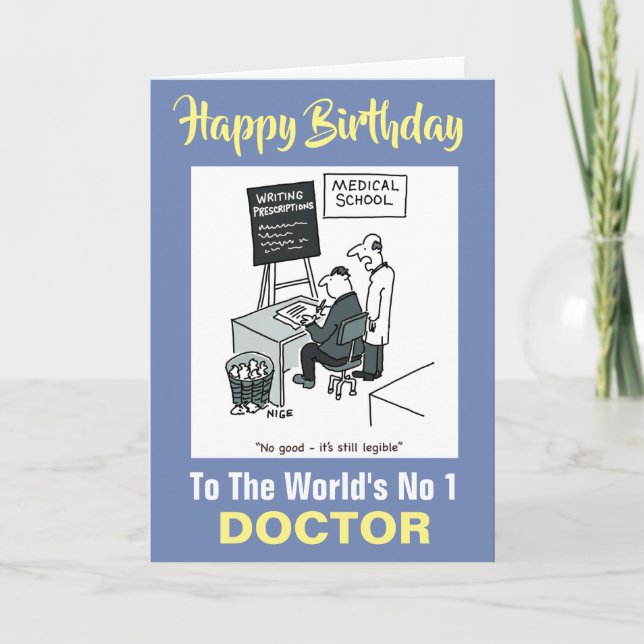 Cartão Médico na Faculdade de Medicina Escrevendo Receita (Frente)