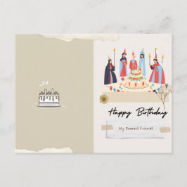 Cartão Médiéval de Aniversário