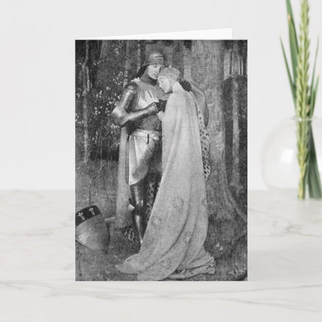 Cartão medieval do cumprimento/nota da idade (Frente)