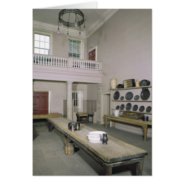 Cartão Médio interior da cozinha do século XVIII (Frente)