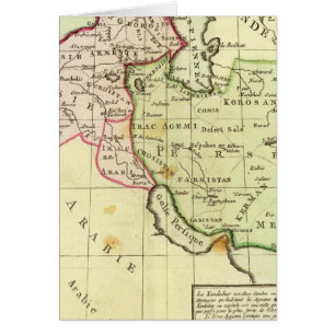 Cartão Médio Oriente, Turquia, Irã