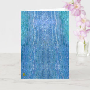 Cartão Meditação da Natureza Azul do Corpo Astral