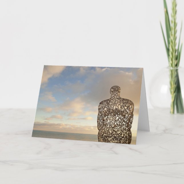 Cartão Meditação pelo lago (Frente)