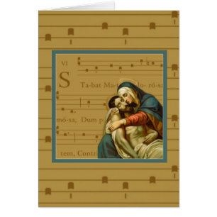 Cartão Meditação quaresmal de Stabat Mater Dolorosa