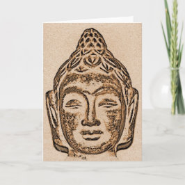Cartão Meditating de Buddha