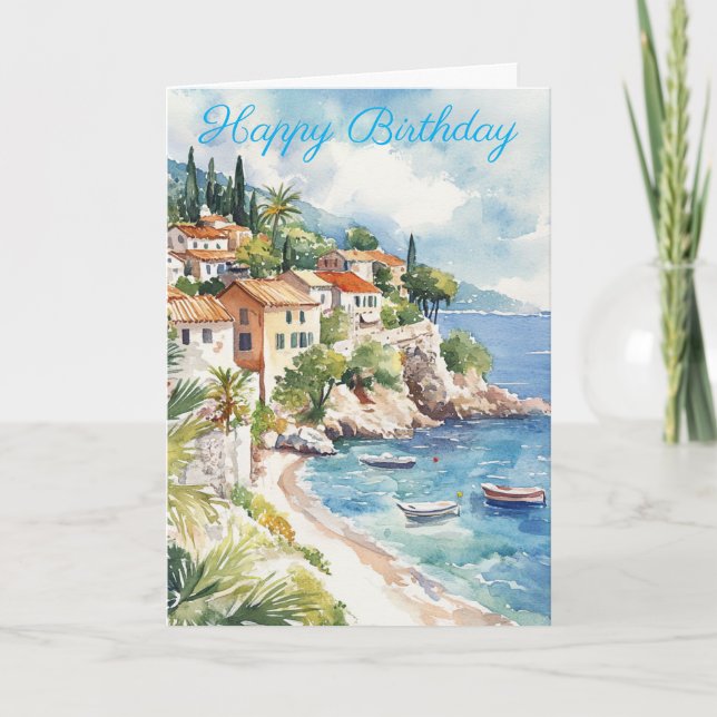 Cartão Mediterranean Summer (Frente)