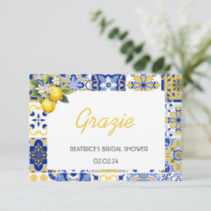 Cartão Mediterrâneo Isso é Mais Italiano Obrigado