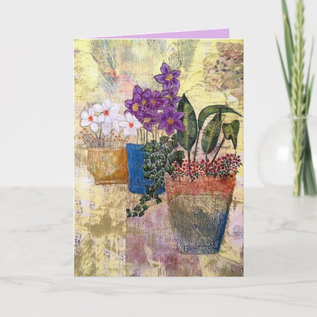 Cartão Medley de Verão das Flores (Frente)