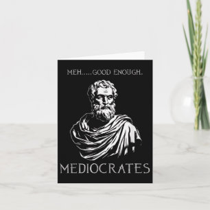 Cartão Medo Bom Suficiente Mediocratas Demotivacionais Q