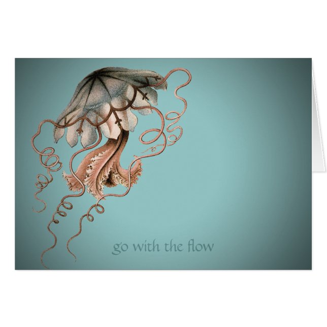 Cartão Medusa do vintage (Frente horizontal)