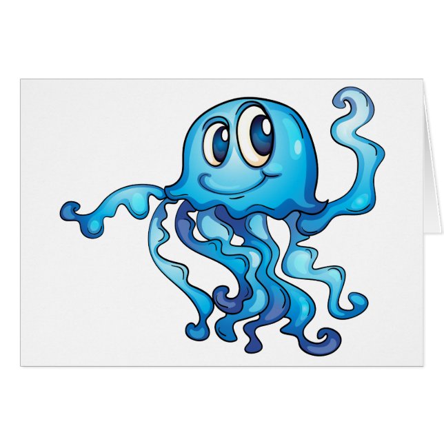 Cartão Medusa no branco (Frente Horizontal)