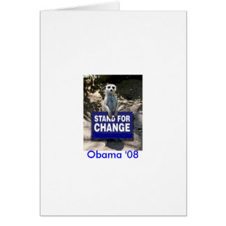 Cartão Meerkat 4 Obama