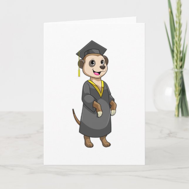 Cartão Meerkat como estudante de Diploma (Frente)
