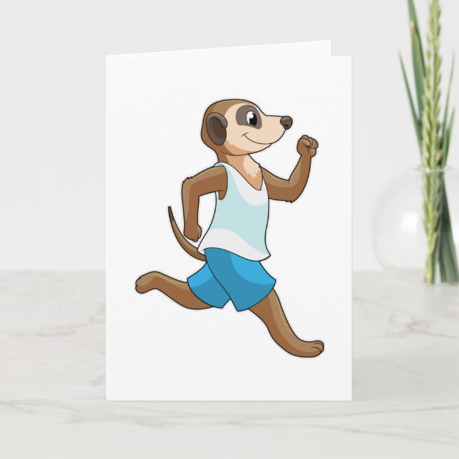 Cartão Meerkat no Running Sports (Frente)