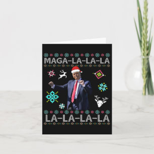 Cartão Mega La Donald Trump Presidente 47 Dança Feia