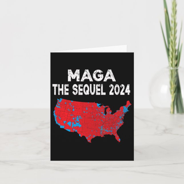 Cartão Mega O Mapa Eleitoral do Presidente Sequel Trump 2 (Frente)
