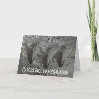 Cartão Megalodon de Carcharocles