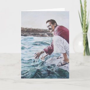 Cartão Meher Baba Dips into His Ocean