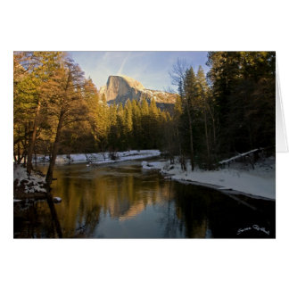 Cartão Meia centelha na cópia em Sun à tarde