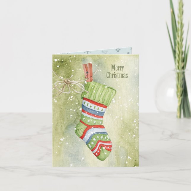 Cartão Meia de Natal (Frente)