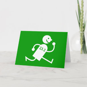 Cartão Meia-maratona engraçada