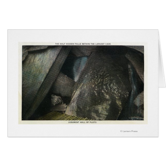 Cartão Meia visão oculta do julgamento Hall of Plato (Frente Horizontal)