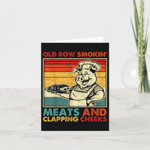 Cartão Meias Fumantes De Linha Velhas Retro E Cheeks Fu