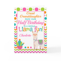 Meio aniversário Cute Llama 6 meses