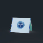 Cartão Meio Menorah<br><div class="desc">velas para hanukkah</div>