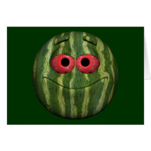 Cartão Melancia Emoticon