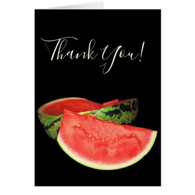 Cartão Melancia vermelha (Frente)