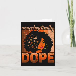 Cartão Melanina Afro Rainha Negra, Drogada Indesculpável