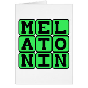 Cartão Melatonin, auxílio do sono