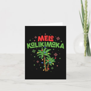Cartão Mele Kalikimaka Havaiana Palm-Light