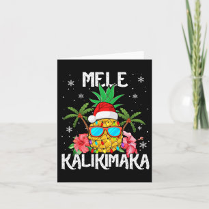 Cartão Mele Kalikimaka Merry Xmas Light Papais noeis Hawa
