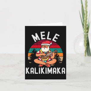 Cartão Mele Kalikimaka Tropical Havaiana Feliz Natal